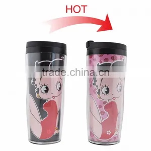 Plastic Hot Color Changing Mug thumbnail-2