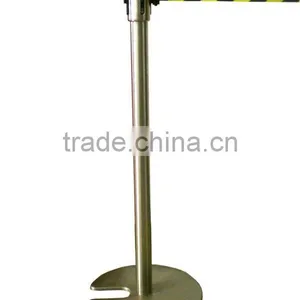 Stainless Steeel Queue Stand With Warning Belt thumbnail-1