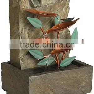 Blue Bird of Paradise Tabletop Water Fountain thumbnail-2