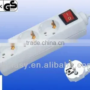 CE GS Germany 3-way Electric Extension Sockets/power Strip With Switch thumbnail-1
