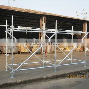 HDG High Security Construction Kwikstage Scaffolding For High-Rise Building thumbnail-1