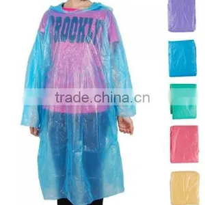 Colored PE Disposable Raincoat for Outdoor Events thumbnail-2