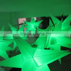 Hot Sale 3m Inflatable Hanging Led Lighting Stars With Led Light thumbnail-3
