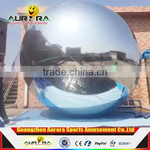 Factory Directly Inflatable Disco Ball Decoration Red Mirror Ball for Show thumbnail-1