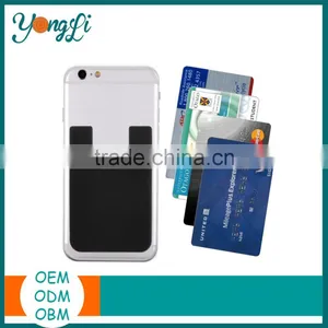 Promotional Gift Item 3M Stick Silicone Credit Card Holder thumbnail-1