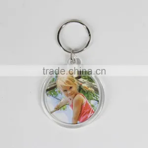 3 Set Plastic Rectangle Key Chain Insert Family Photo Key Ring thumbnail-3