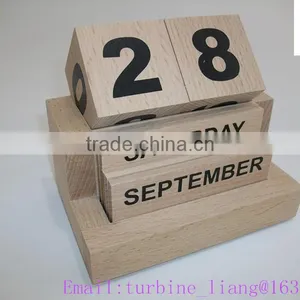 2016 Wooden Calendar, Office Wood Calendar thumbnail-3
