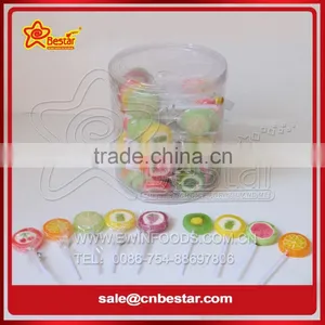 Flat Mix Fruit Handmade Lollipop thumbnail-1