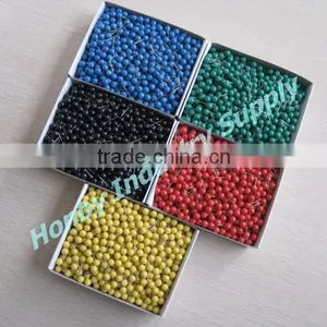 Customizable 4mm Ball Head Coloured Short Map Pins thumbnail-2