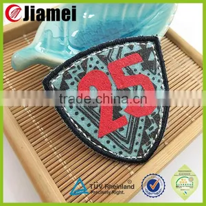 High Quality Silk Screen Printed Canvas Labels for Garment thumbnail-1