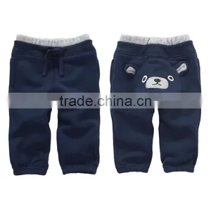 2016 New 100% Cotton Winter Baby Girls Boys Casual Pants Print Thick Cartoon Hoodie Pants Plus Size thumbnail-1