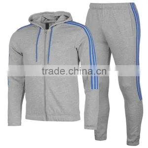 2017 Fashion Wholesale Custom Fancy High Quanlity Slim Fit Latest Design Mens Sports Tracksuit Top and Pants From China Factory thumbnail-5