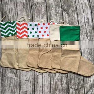 Burlap Christmas Stockings Christmas Stockings Christmas Gift Bag Stocking Stock Christmas Tree Decoration Socks Linen thumbnail-1