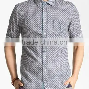 Men's Long Sleeve Printed Cotton Casual Shirts thumbnail-1