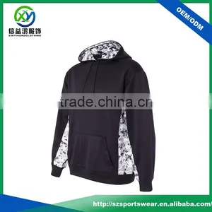 New Style Custom Printing Splicing Polyester Plus Size Man Pullover Hoodie thumbnail-1