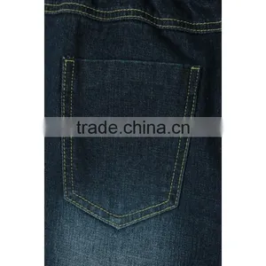 2016 New Style Elastic Ribbon Waistband Kids Boys Fashion Jeans Pant Enzyme Wash Design Kids Ripped Jeans thumbnail-3