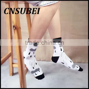 Customized Men and Women Student Cartoon Weather Rain Popular Candy Color Cotton Socks thumbnail-5