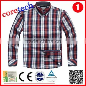 Hot Sale Popular Plaid Polo Shirt for Men Factory thumbnail-4