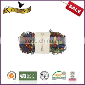 Fancy Yarns Factory Supply Colorful 100% Polyester Knitting Ladder Yarn Manufacturer Wholesale Space Dyed Knitting Yarn thumbnail-1