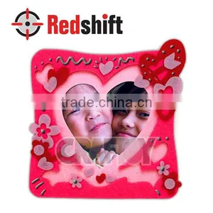OEM Do it Your Self Digital Photo Frame Felt Photo Frame Heart thumbnail-1