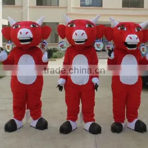 New Design Adult Red Colour Bull Costumes Bull Mascot Costume thumbnail-1