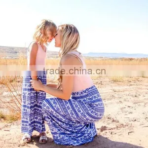 Mommy and me Matching Clothing Stylish Trendy Fancy Maxi Dresses thumbnail-3