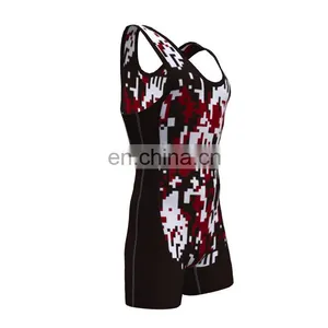 Custom Sublimation Youth Cool Wrestling Singlets thumbnail-6