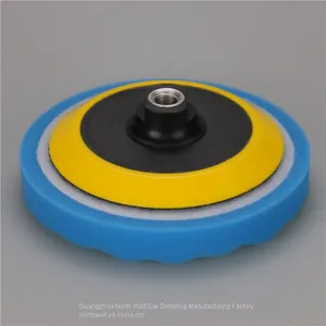 Car Care Cleaning Sponge Flat Foam Pad Wave for Finishing thumbnail-3