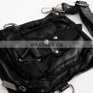 Steampunk Punk Rave Black Aged Look Waistbag-purse S-161 thumbnail-1