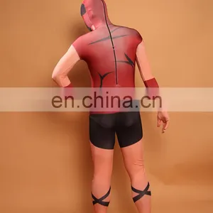 Sparta Warrior Spandex Superhero Costume Halloween Zentai Suit Cosplay Dress thumbnail-3