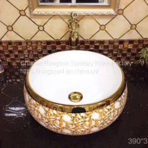 ​Gold Basin for Wash Hand Middle East Hot Sale Gold Basin for Hotel thumbnail-1