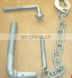 Garage Door Latch Lock Security Interior Chain Door Lock thumbnail-1