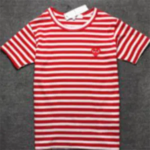 Striped Chest Applique Short Sleeve T-shirt thumbnail-1