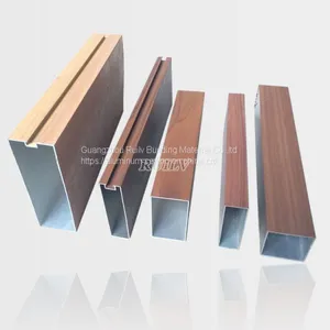 Aluminum Linear Ceiling/Metal Baffle Ceiling/Wood Grain Aluminum Ceiling thumbnail-4