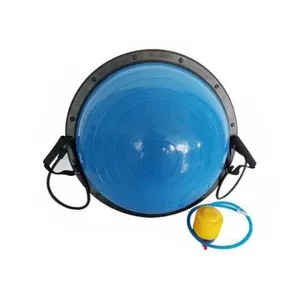 Half Yoga Balance Ball Trainer With Ropes and Hand Pump thumbnail-2