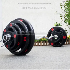 CM-826 Black Barbell Plate Gym Training Equipment thumbnail-2