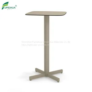 Wave Surface Outdoor HPL Compact Laminate Black Round Table Top thumbnail-3
