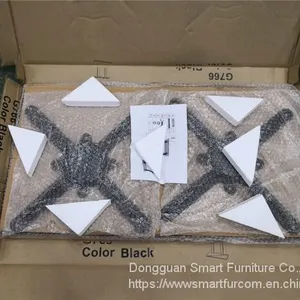 2020 New Model Industrial Furniture Double Column Powder Coating Casting Iron Table Bases thumbnail-4