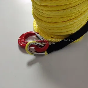 Recomen High Strength Electric Winch With Synthetic Rope Jeep Wrangler 66 ft Grab Puller Manual 3/8 Winch Rope thumbnail-3