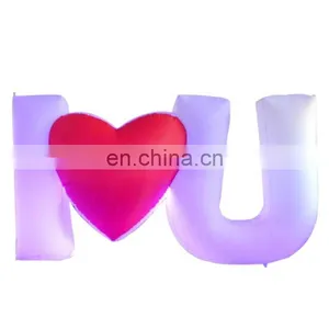 Inflatable Decoration Inflatable Alphabet Letter Shape Blow Up Lighted LOVE Balloon for Wedding thumbnail-1