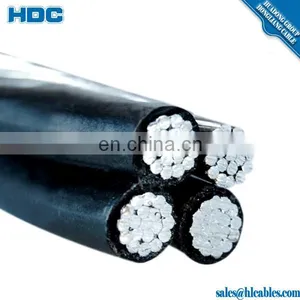 LV 3+1 Cores Aluminum Conductor Abc Cable Aluminum Core XLPE Insulated ABC Cable thumbnail-4