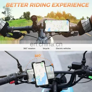 JOYROOM Bike Phone Mount, Secure Lock Bicycle Holder for Mountain Bike, Motorcycle Handlebar for Phone thumbnail-4