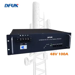 DFUN Lithium Battery Pack 48V 100Ah Module Lifepo4 Battery Pack 4.8kwh Maintenance Free thumbnail-1