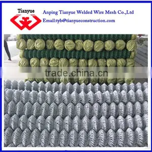 Galvanized and PVC Coated Coated Chain Link Fence thumbnail-1