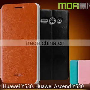 2016 MOFi Case PU Leather Flip Cover for Huawei Y530, Back Cover for Huawei Ascend Y530, thumbnail-1