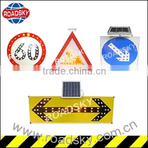 Yellow Illuminated Metal Arrow Sign For Sale thumbnail-1