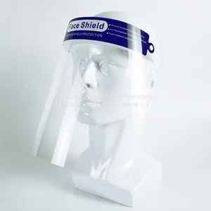 Bulk Disposable Plastic Anti Fog Protective Face Shield Transparent Medical Faceshield thumbnail-1