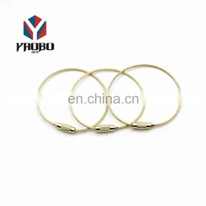 Good Material Personalized Wire Ring For Lots Of Keys Rings Clasps Stainless Steel Key Holder With Screw thumbnail-5