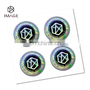 Sparkle Holographic Custom Logo 3D Packaging Stickers In Roll thumbnail-1