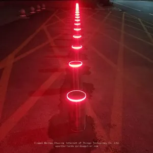 UPARK Good Quality Mall Entrance Residential Security Fixed Bollard With Warning Led Light thumbnail-4